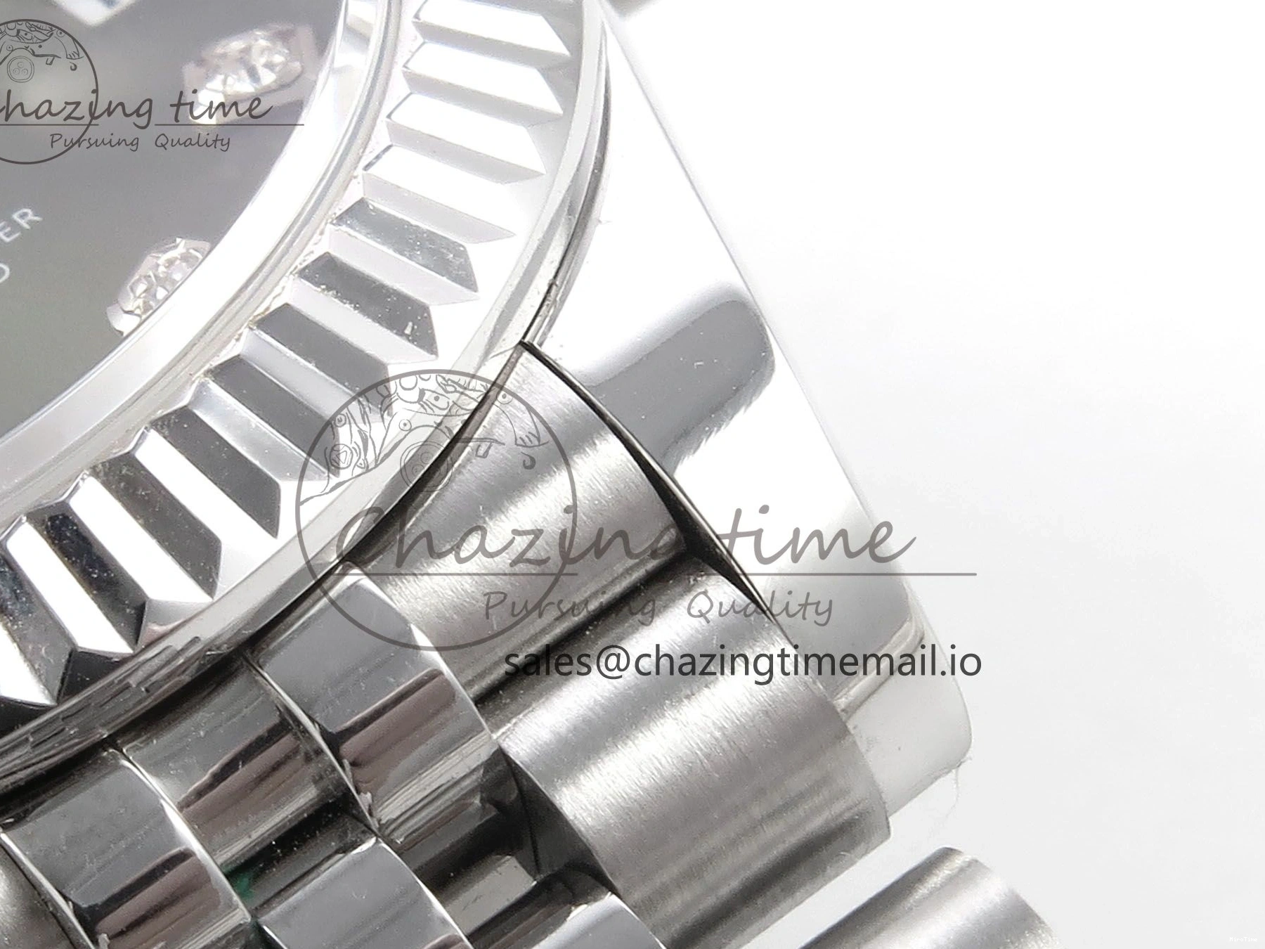 MiroTime 0428 Durable DateJust 31 278274 SS GMF 1:1 Best Edition 904L Steel Green Diamonds Dial on Jubilee Bracelet A 1163